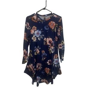 LARA Fashion Floral Long Sleeve Dress Women’s Size Medium